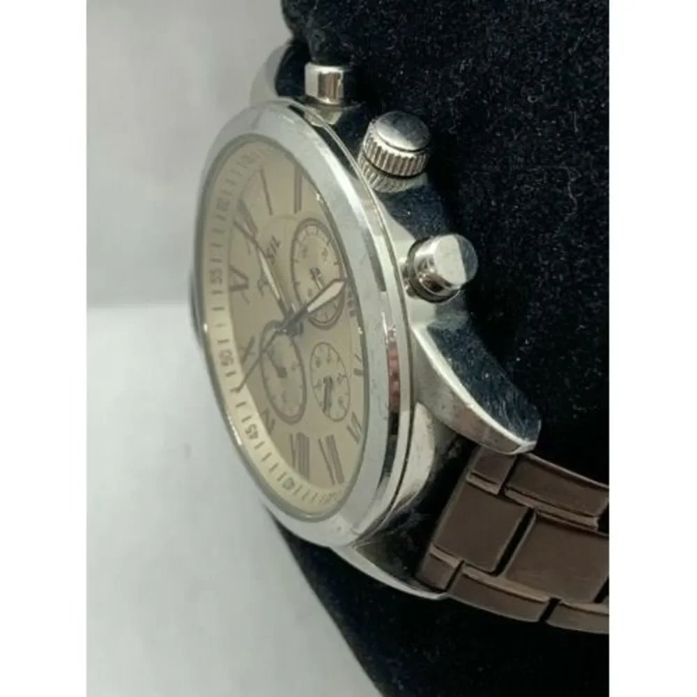 Fossil BQ2091 Men's Watch Analog Stainless Steel Band Brown Round Quartz D621